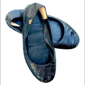 Tory Burch Ballet Flats Slippers Patent Logo